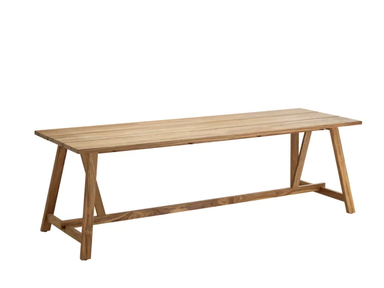 Gartentisch SOLPURI �Country Esstisch 240x80� Teakholz, Holztisch
